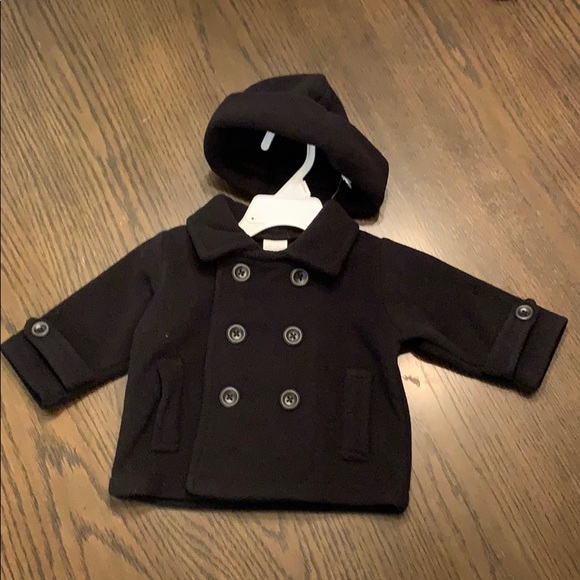 black coat baby boy